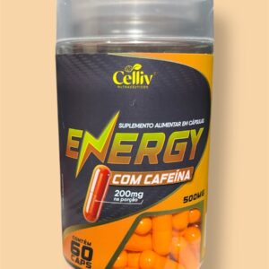 ENERGY COM CAFEÍNA - SUPLEMENTO ALIMENTAR EM CÁPSULAS | CELIV
